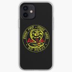 Cobra kai - strike first . strike hard . no mercy iPhone Soft Case RB1006 product Offical Karl Jacobs Merch