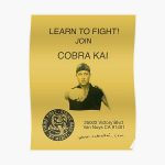 Learn to Fight! Join Cobra Kai Poster Poster RB1006 product Offical Karl Jacobs Merch