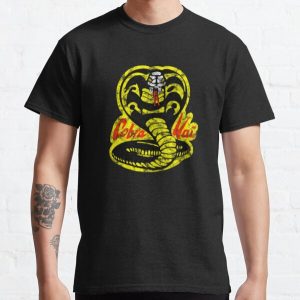 Cobra Kai Distressed Vintage Logo 80s Classic T-Shirt RB1006 product Offical Karl Jacobs Merch