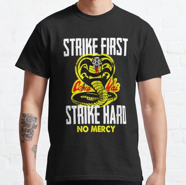 Cobra Kai Strike First Strike Hard No Mercy Vintage Classic T-Shirt RB1006 product Offical Karl Jacobs Merch