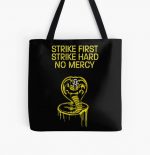 cobra kai logo strike first All Over Print Tote Bag RB1006 product Offical Karl Jacobs Merch