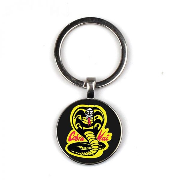 Cobra Kai Keychain Glass Time Gem Keychain Key Jewelry Diy Custom Photo Personalized Gifts Men S - Cobra Kai Store