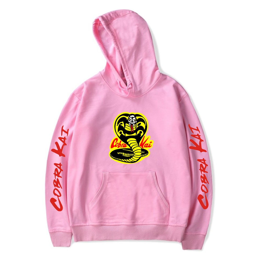 Black Hoodie COBRA KAI Hoodies Men Women Sweatshirts Harajuku Hip Hop Hooded COBRA KAI boys girls Casual Popular pullovers