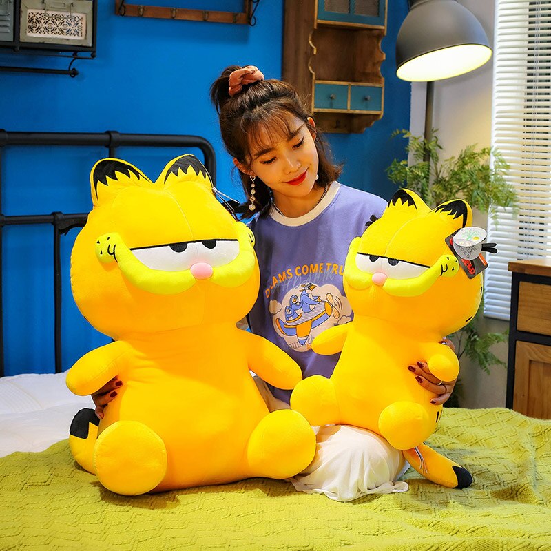 50cm Cute Soft Garfield Plush Toys Office Nap Stuffed Animal Pillow Home Comfort Cushion Christmas Gift - Cobra Kai Store